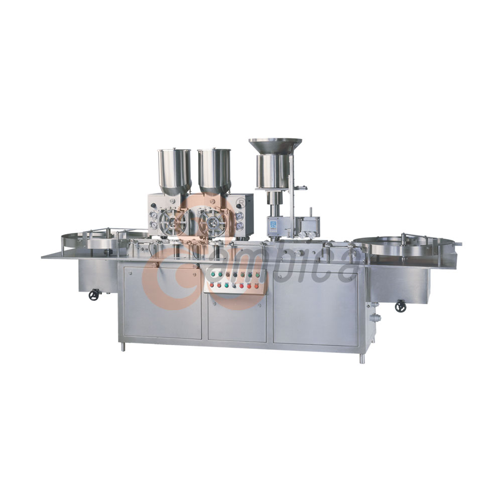Automatic High Speed Injectable Dry Powder Filling with Rubber Stoppering Machines. Models: AHPF-120 & AHPF-250D